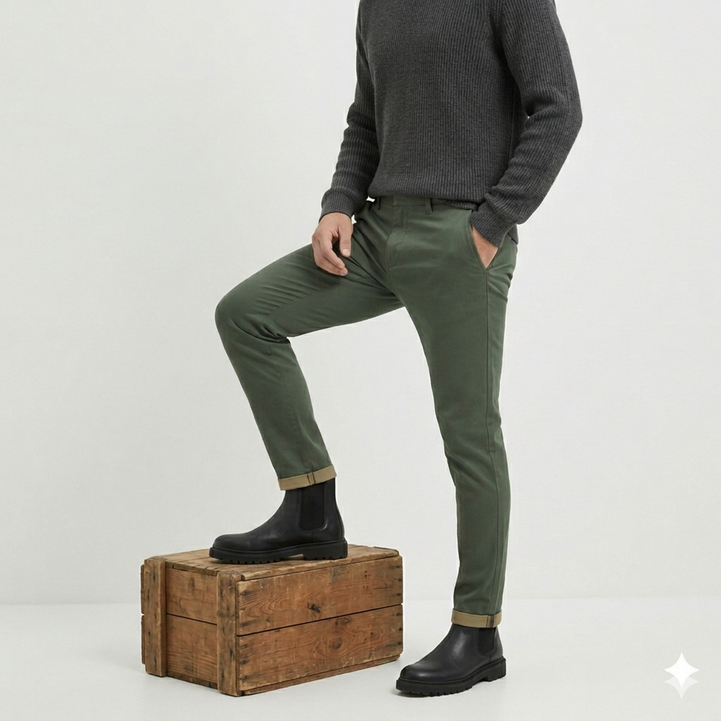 Pantalón Chino "Evergreen Slim" - Imagen 3