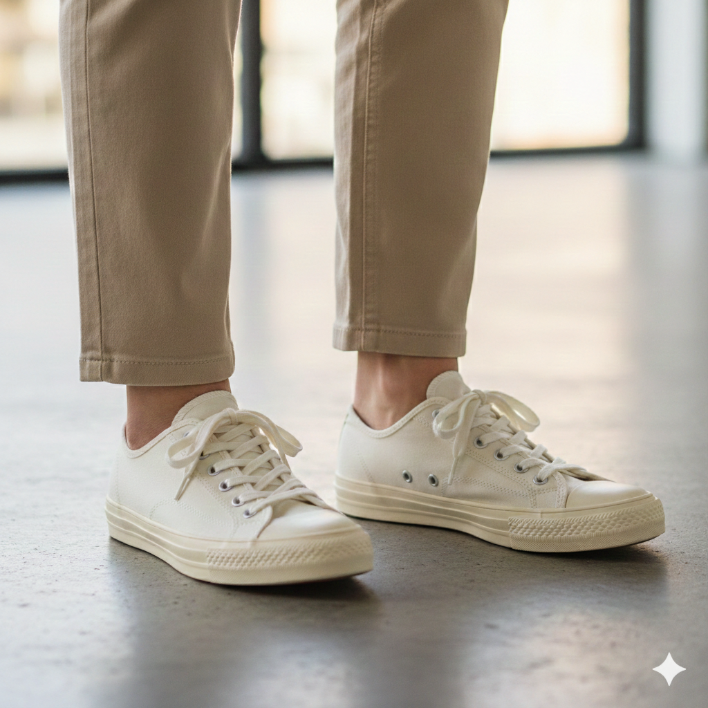 Zapatos Blanco Crema "Heritage Low" - Imagen 2